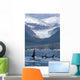A Pod Of Orca Whales Surface In Favorite Passage Wall Mural