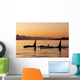 Orca Whales Surface In Lynn Canal At Sunset With Coast Range Wall Mural
