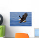 Bald Eagle Preparing To Grab Fish Out Of Water Wall Mural