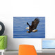 Bald Eagle Preparing To Grab Fish Out Of Water Wall Mural