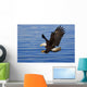 Bald Eagle Preparing To Grab Fish Out Of Water Wall Mural