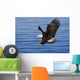 Bald Eagle Preparing To Grab Fish Out Of Water Wall Mural