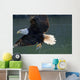 Close Up Of A Bald Eagle Catching A Fish Wall Mural