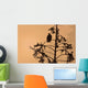 Silhouette Of A Bald Eagle Perched On A Tree At Sunset Wall Mural