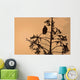 Silhouette Of A Bald Eagle Perched On A Tree At Sunset Wall Mural