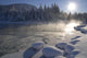 Mendenhall River Flowing Through Snow Wall Mural