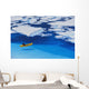 Female Kayaker Navigates Through A Melt Pond In The Juneau /Nicefield Wall Mural