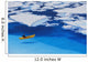 Female Kayaker Navigates Through A Melt Pond In The Juneau /Nicefield Wall Mural