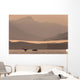 Humpback Whales Dive Showing Their Tails At Sunrise In Frederick Sound Wall Mural