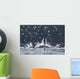 Humpback Whales Bubble Net Feeding For Herring In Chatham Strait Wall Mural