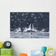 Humpback Whales Bubble Net Feeding For Herring In Chatham Strait Wall Mural