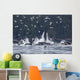 Humpback Whales Bubble Net Feeding For Herring In Chatham Strait Wall Mural