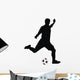 player kicking soccer Wall Decal