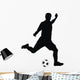 player kicking soccer Wall Decal