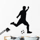 player kicking soccer Wall Decal