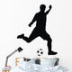 player kicking soccer Wall Decal