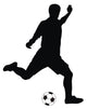 player kicking soccer Wall Decal