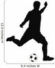 player kicking soccer Wall Decal