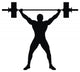 Weight Lifter Athlete Wall Decal