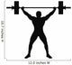 Weight Lifter Athlete Wall Decal
