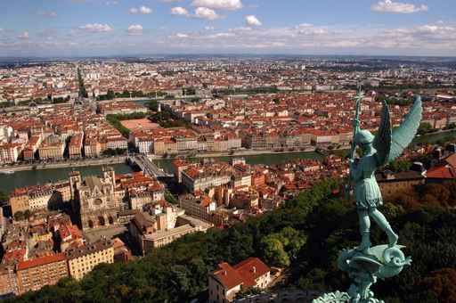 Lyon from Fourviere Wall Decal
