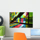 Stained Glass Windows and Staircase Wall Mural