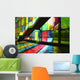 Stained Glass Windows and Staircase Wall Mural