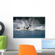 Double Breaching Orcas Wall Mural