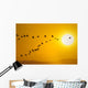 Canada Geese Migration In Sunset Composite Wall Mural