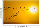 Canada Geese Migration In Sunset Composite Wall Mural