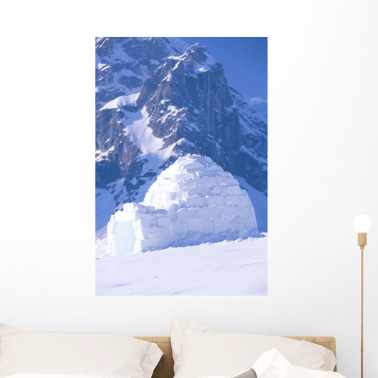 Igloo Ruth Amphitheater Day Scenic Alaska Range Interior Wall Mural