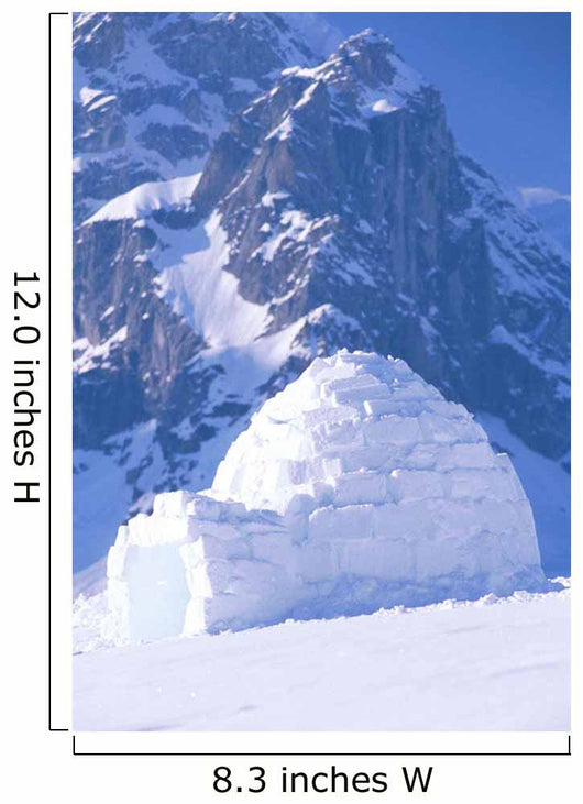 Igloo Ruth Amphitheater Day Scenic Alaska Range Interior Wall Mural