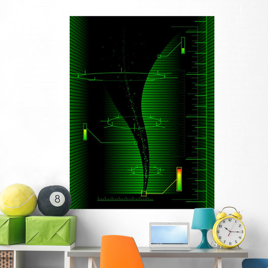 Tornado science abstract Wall Mural