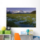 Lilly Pads In Bloom On Wetlands Chugach Nf Sc Ak Summer Chugach Mtns Wall Mural