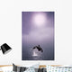 Orca Breaching In Fog Composite Alaska Southeast Wall Mural