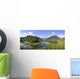 View Of Mendenhall Glacier With Pond And Green Grass Wall Mural