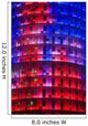 Spain, Colorful elevation of Agbar Tower Wall Mural