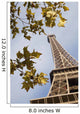France, park around of Eiffel Tower Wall Mural