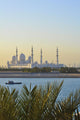 View of Shaikh Zayed Bin Sultan Al Nahyan Mosque from Shangri-la Hotel Wall Mural