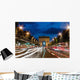 France, Arc de Triomphe at dusk Wall Mural