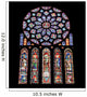 Stained Glasses From Chartres Cathedral France Wall Mural