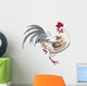 Paintbrush Rooster Wall Decal