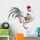 Paintbrush Rooster Wall Decal