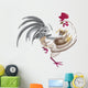 Paintbrush Rooster Wall Decal