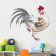 Paintbrush Rooster Wall Decal