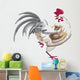 Paintbrush Rooster Wall Decal