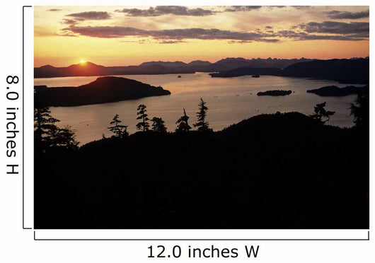 Sunset Sitka Sound Sitka Southeast Alaska Wall Mural