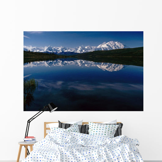 Mt Mckinley Reflected In Wonder Lk Denali Np Ak Wall Mural