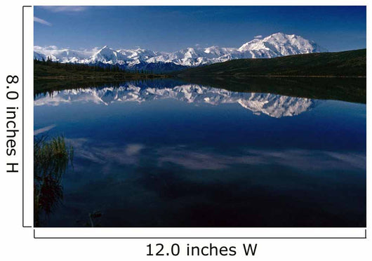 Mt Mckinley Reflected In Wonder Lk Denali Np Ak Wall Mural