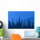 Spruce Trees In Haze From Forest Fire In Ak Summer/Nsouth Of Fairbanks Wall Mural